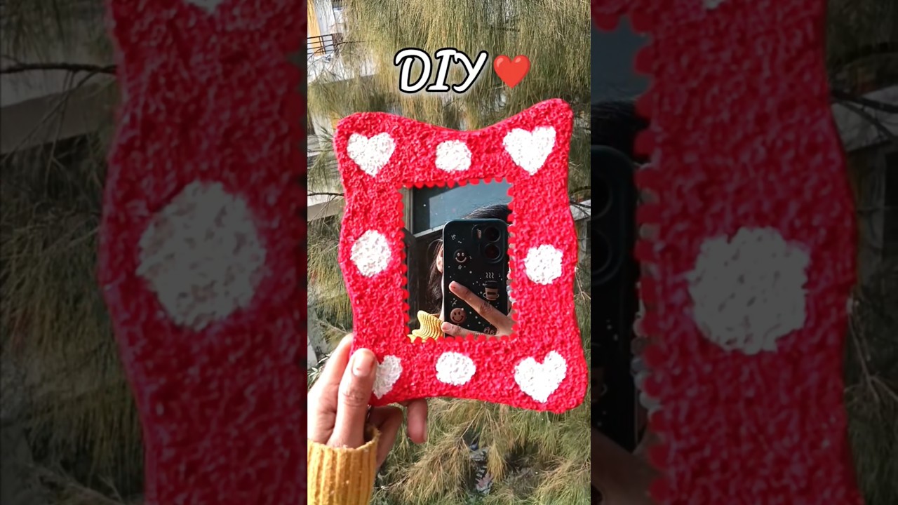 DIY Texture Art on Mirror