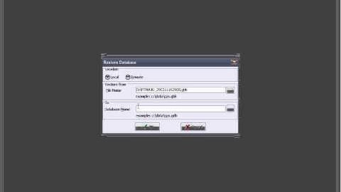 Restore Database - ACCURATE Accounting Software