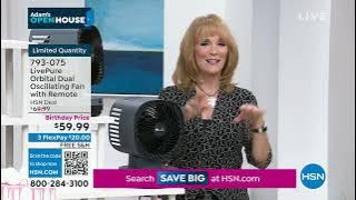 LivePure Orbital Dual Oscillating Fan with Remote