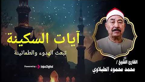 تلاوة تريح قلبك وتزيل همك   آيات السكينة بصوت الشيخ محمد محمود الطبلاوي