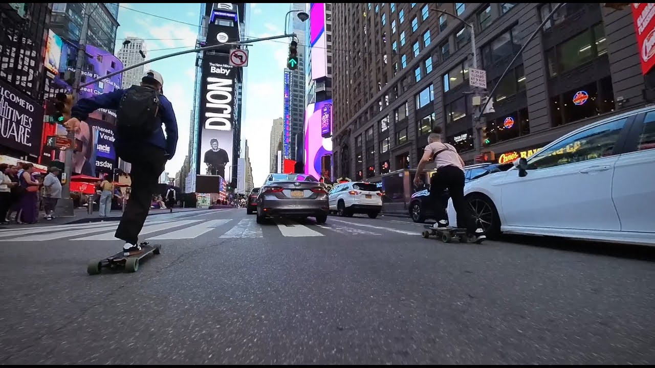 Longboarding NYC with Santiago and Bryce