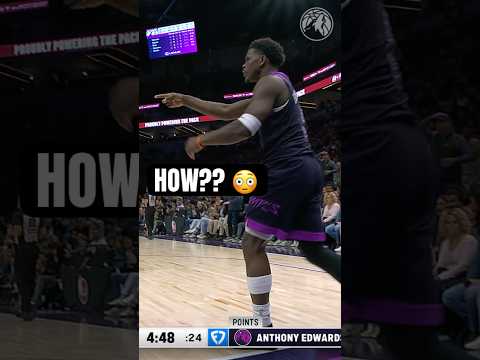 Anthony Edwards Makes An INSANE Tough Lay 👀