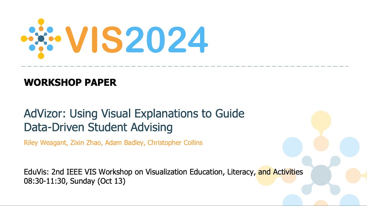 AdVizor: Using Visual Explanations to Guide Data-Driven Student Advising - Fast Forward | VIS 2024