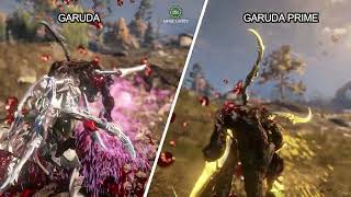 Warframe Prime Vs Non Prime Visual Difference - Part 5 | Nidus Harrow Garuda and Khora