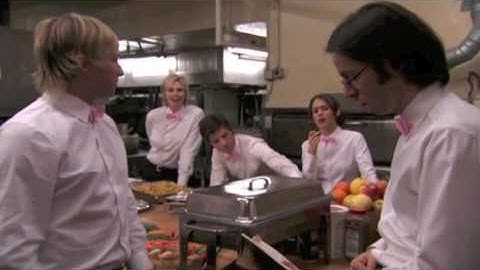 Party Down: Roman and Kyle play a parlour game