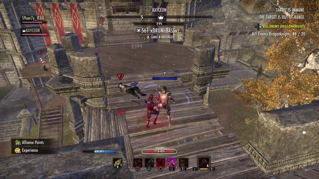 Eso Stamina Nb's S9uar7y_R3al and Kayceon gate destruction