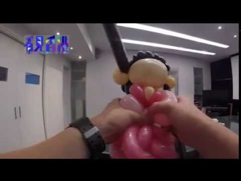 Hong Kong TV Show - How to twist balloons( Now TV) - YouTube