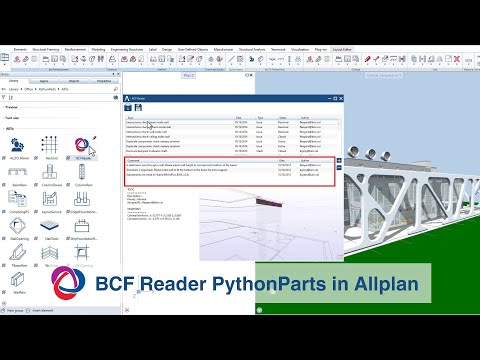 BCF Reader PythonParts in Allplan CAD Software | Developed by ALLTO