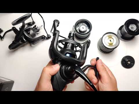 Рибальська котушка коропова Daiwa 19 Basia 45 SCW QD, видео 1