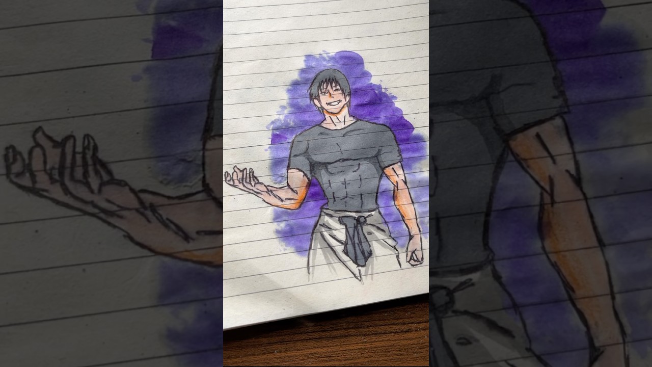 Drawing toji || Jujutsukaisen character drawing || 