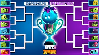 🌻🌻TEAM CATAPULTS Vs. TEAM PEASHOTERS🌻🌻Who Will Win? - ATTACK ZOMBIE