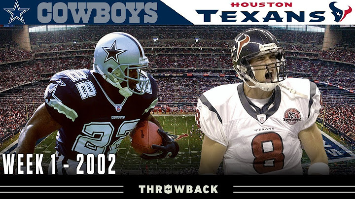 The Texans’ FIRST Game! (Cowboys vs. Texans, 2002)