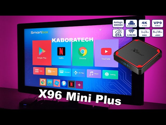 X96 MINI+ TV BOX Android 9.0 Amlogic S905W4 2GB/16GB TV BOX