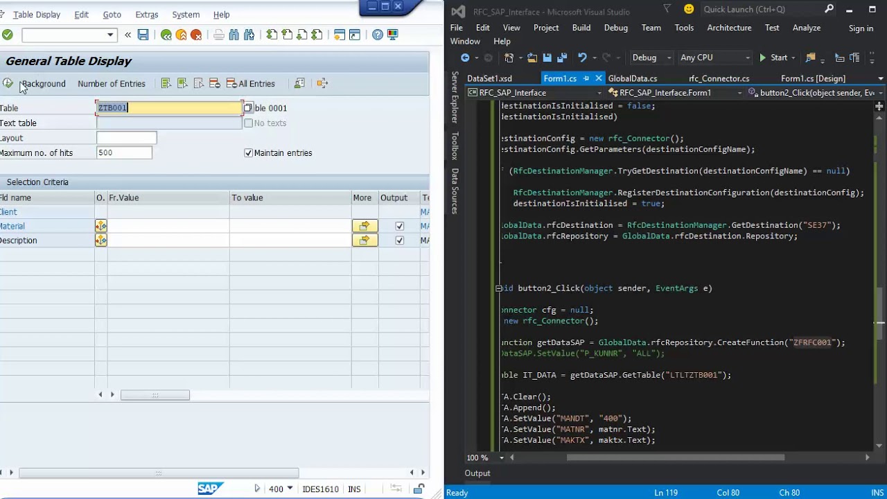 Read and Post Data With C# Using SAP RFC Connector - YouTube