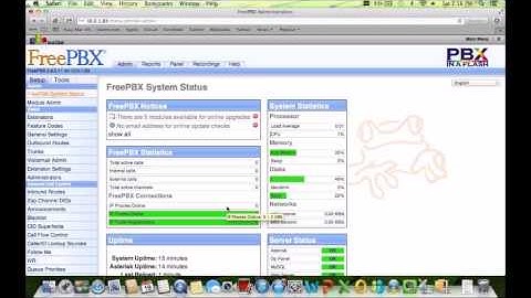 Setting up IAX Trunks inside the PBX in a Flash GUI