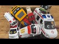 救急車とレッカー車やバスのミニカーを坂道で緊急走行します🌟#２７５