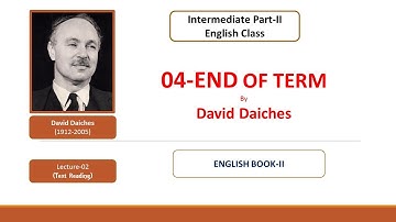 Class 12,chapter.04."End Of Term" by David Daiches.Lecture.02.Its a Translation Video by mentee 0 期末