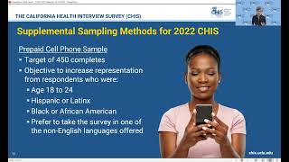 California Health Interview Survey (CHIS) Annual Data Release: October 4, 2023