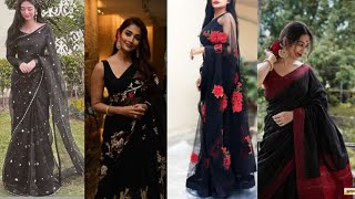 Designer Black Sarees