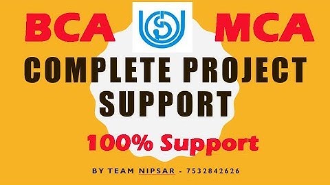 BCA / MCA Synopsis & Project Support Guidance By Navneet Vishwas Team NiPSAR