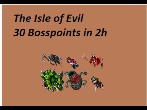 Tibia 2022 Bosstiary 30 Bosspoints in 2h