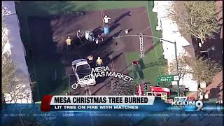 Mesa's $40,000 Christmas tree a 'total loss' after fire
