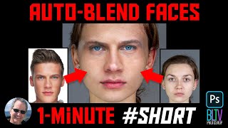 Photoshop 1-Minute #Short: Auto-Blend Faces! screenshot 3