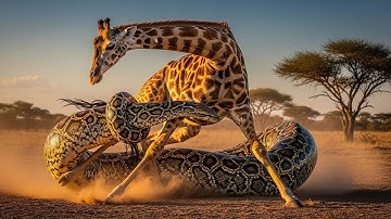 Giant Python vs Mother Giraffe – The Rescue That Shocked the World