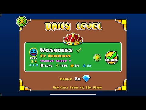 Woanders By Deciduous- Geometry Dash (Daily Level, 2 Stars)