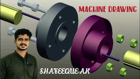 FLANGED COUPLING | MACHINE DRAWING