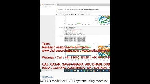 MATLAB model for HVDC system using machine learning matlab simulation