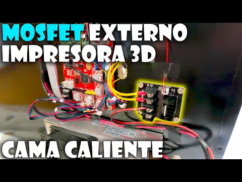 How to install an external MOSFET for the heated bed on the Zonestar 3D printer