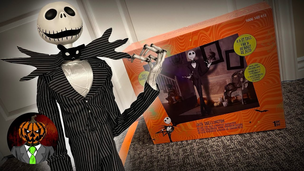 3 ft Animated Jack Skellington NBC Nightmare Before Christmas Halloween  Animatronic