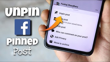How to Unpin Post on Facebook Profile
