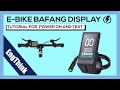 🔧How to test Bafang Ebike Display BN136 Mid Drive Motor BBS01 BBS02B BBSHD– UART & Power Lock Pin 🔧