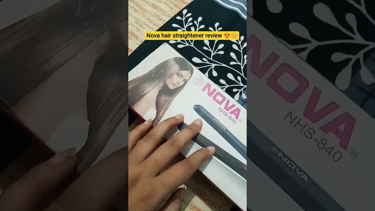 Nova hair straightener review 😍🎀🌷