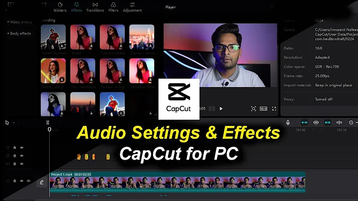 Audio Settings & Effects in CapCut for PC | Capcut PC Video Eiditng Course #12