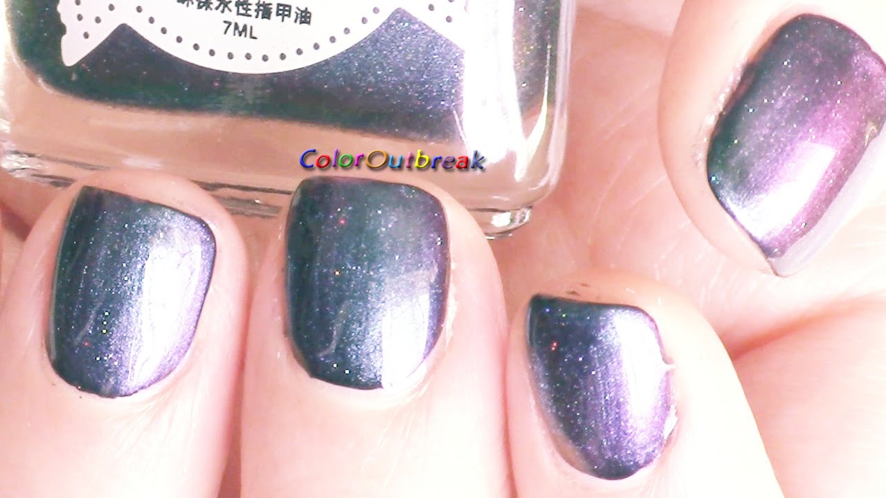 ☆Starry Sky Chameleon Nail Polish- How to Apply Chameleon #4 Polish- HARUNOUTA☆
