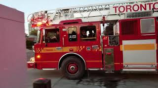 Toronto Fire R133 and A133 Responding