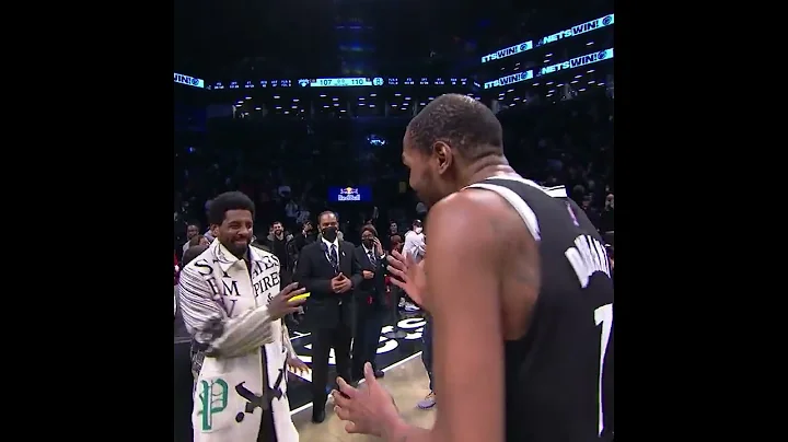 KD dapped up Kyrie after his 50-piece honey gold performance | #shorts - DayDayNews