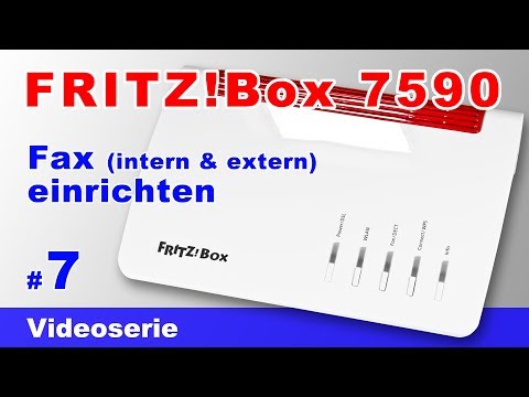 FRITZBox 7590 Fax einrichten anschließen senden auf Mail umleiten Faxgerät anschließen FRITZFax #7