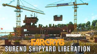 FARCRY 6 SOLO STEALTH SURENO SHIPYARD Gameplay (Open World 4K)