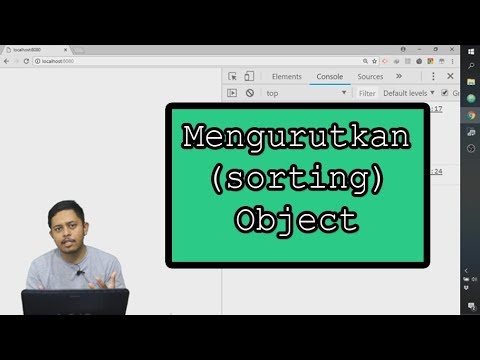 6.9 Cara Mengurutkan Isi Object | Dasar Javascript