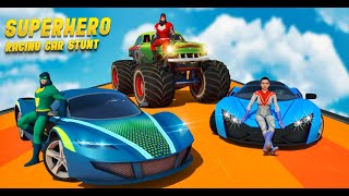 Superhero Racing Car Stunts screenshot 4