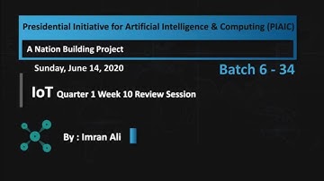Batch 6-34 IOT Q1 Week 10 Review Session by Imran Ali : Rust Chapter 8 Sunday at 12:00 PM (PST)