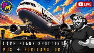 LIVE Novice Plane Spotting PDX Airport - Portland OR