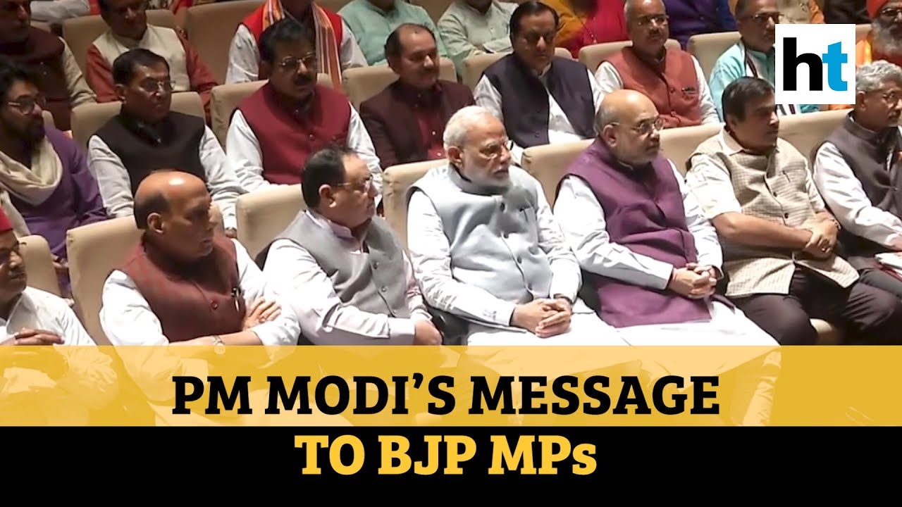 ‘National interest, peace & development our priority’: PM Modi tells BJP MPs