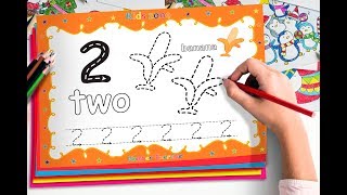 Number coloring pages Learn Colors Learn numbers for kids ☆