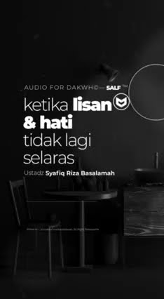 ketika lisan & hati tidak selaras