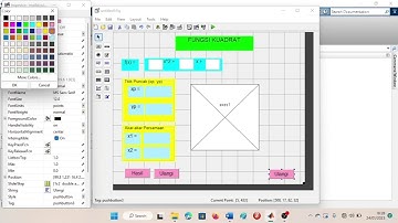 Skrip gui matlab tentang persamaan kuadrat versi 5